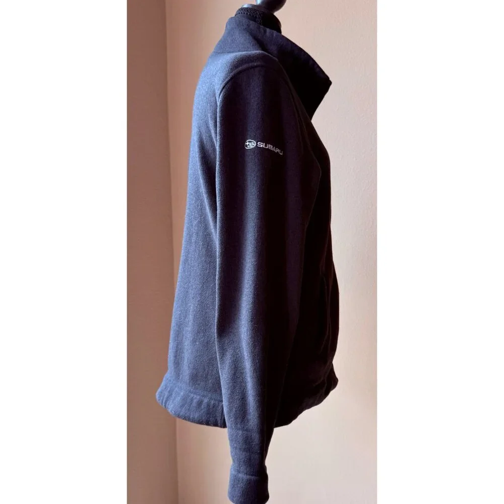 The North Face Black Fleece Zip Jacket | Subaru Logo Sleeve | Women’s Full Zip - Picture 3 of 4